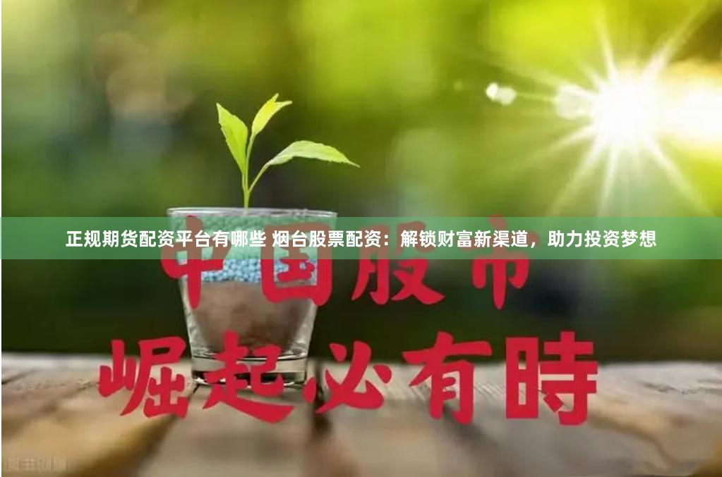 正规期货配资平台有哪些 烟台股票配资：解锁财富新渠道，助力投资梦想